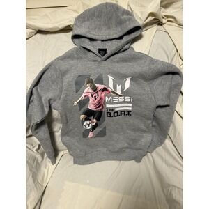 Youth MED 10/12 Messi Collection Lionel - The Goat Inter Miami Hoodie Sweatshirt